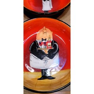 Certified International Dinner is Served Bowls Set of 4 Waiter Design